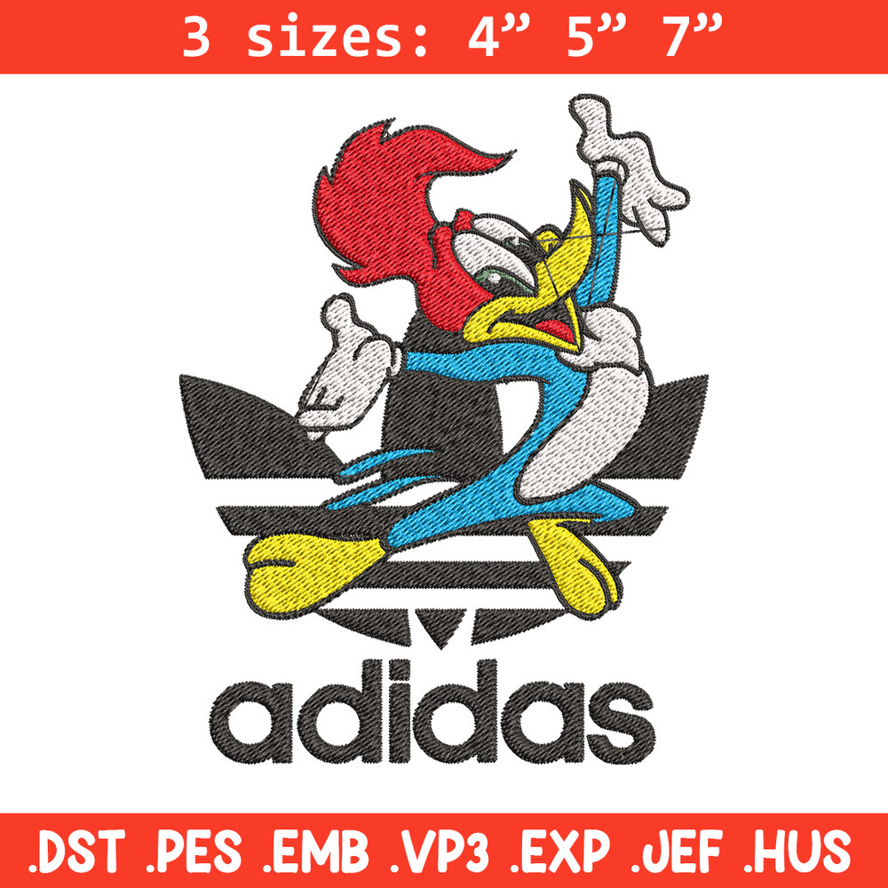 Woody cartoon Embroidery Design, Adidas Embroidery, Embroidery File, Brand Embroidery, Logo shirt, Digital download.jpg