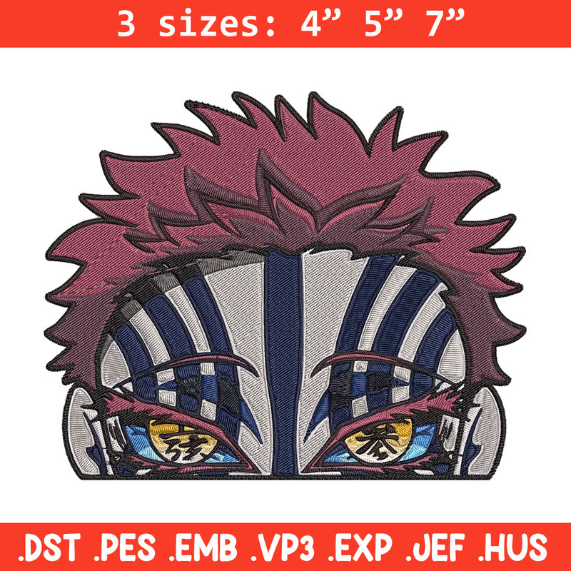 Akaza Embroidery Design, Demon slayer Embroidery, Embroidery File, Anime Embroidery, Anime shirt, Digital download.jpg
