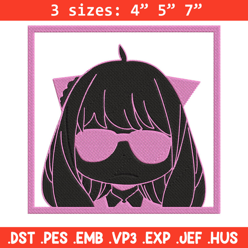 Anya box Embroidery Design, Spy x family Embroidery, Embroidery File, Anime Embroidery, Anime shirt, Digital download.jpg