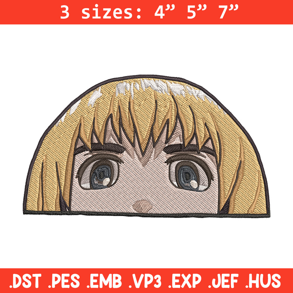 Armin Peeker Embroidery Design, Aot Embroidery, Embroidery File, Anime Embroidery, Anime shirt, Digital download.jpg