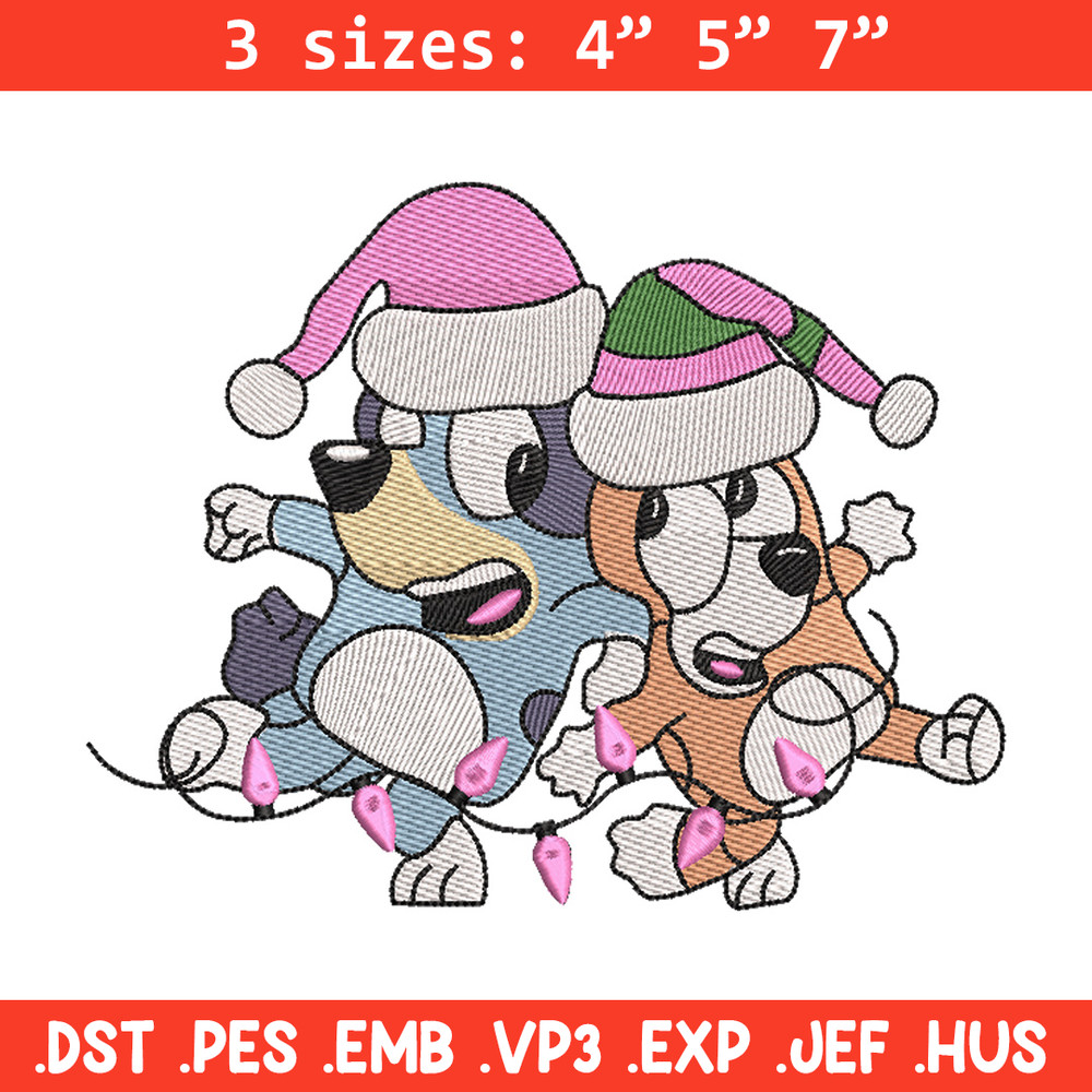 Bluey bingo embroidery design, Bluey embroidery, Chrismas design, Embroidery file, Embroidery shirt, Digital download.jpg