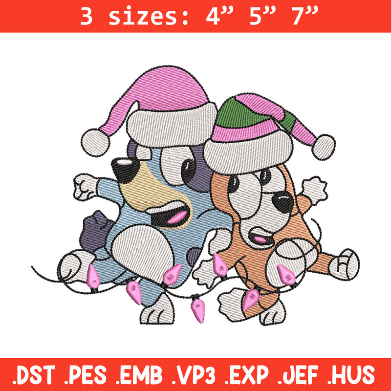 Bluey bingo embroidery design, Bluey embroidery, Chrismas design, Embroidery file, Embroidery shirt, Digital download.jpg