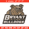 Bryant Bulldogs mascot embroidery design, NEC embroidery,Sport embroidery, logo sport embroidery, Embroidery design.jpg