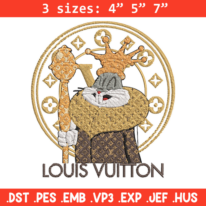 Bunny cartoon lv Embroidery Design, Lv Embroidery, Embroidery File, Brand Embroidery, Logo shirt, Digital download.jpg