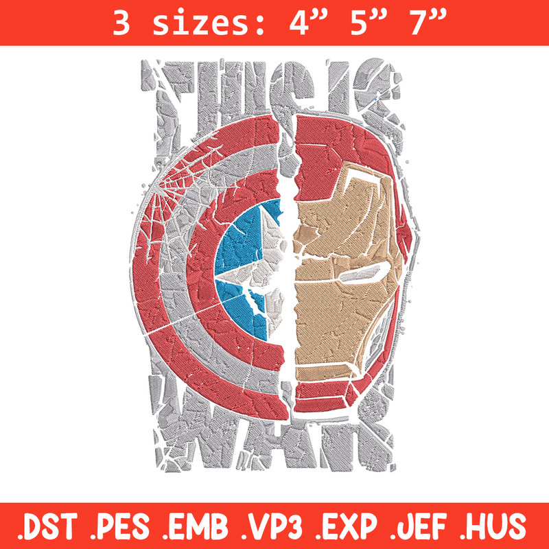 Captain x iron man Embroidery Design, Marvel Embroidery, Embroidery File, Anime Embroidery, Anime shirt,Digital download.jpg
