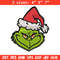 Christmas Grinch Face Embroidery design, Grinch christmas Embroidery, Embroidery File, Grinch design, Instant download..jpg