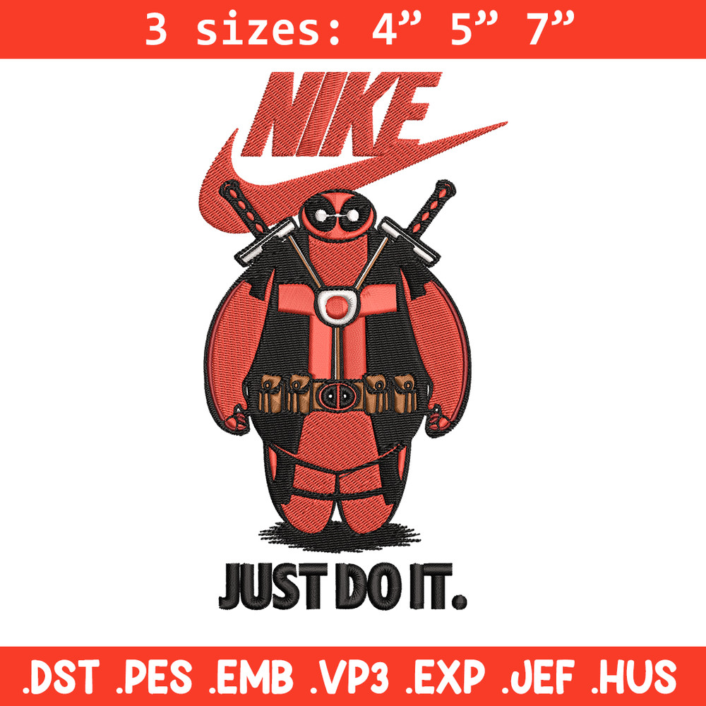 Deadpool funny Nike Embroidery design, Deadpool funny Embroidery, Nike design, Embroidery file, Instant download..jpg
