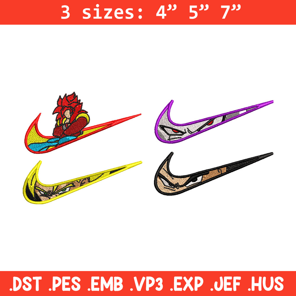 Dragon ball Nike embroidery design, dragon ball embroidery, Nike design, Embroidery file, Anime shirt, Instant download.jpg
