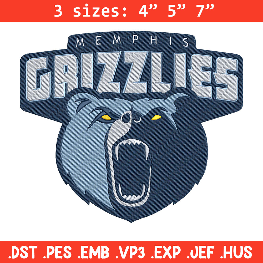 Memphis Grizzlies logo embroidery design, NBA embroidery, Sport embroidery,Embroidery design,Logo sport embroidery.jpg