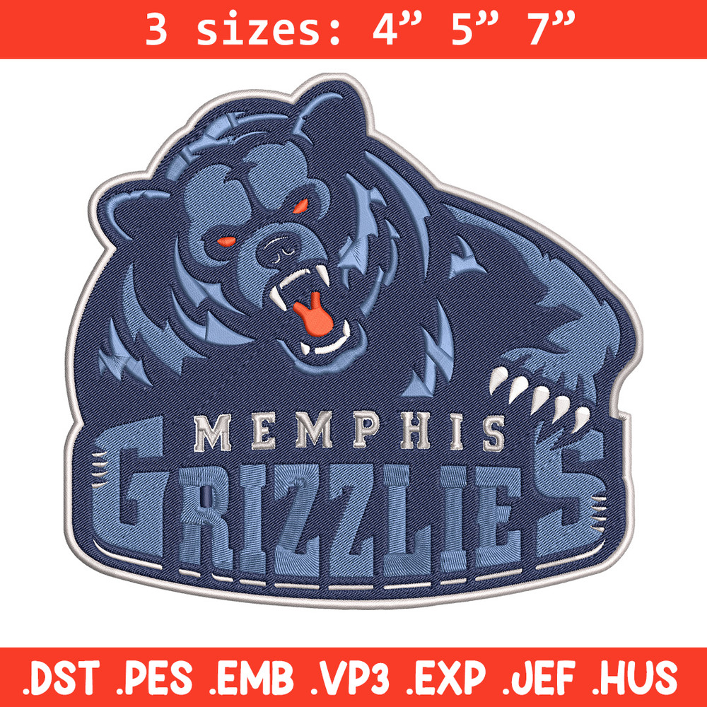 Memphis Grizzlies logo embroidery design,NBA embroidery, Sport embroidery,Embroidery design, Logo sport embroidery.jpg