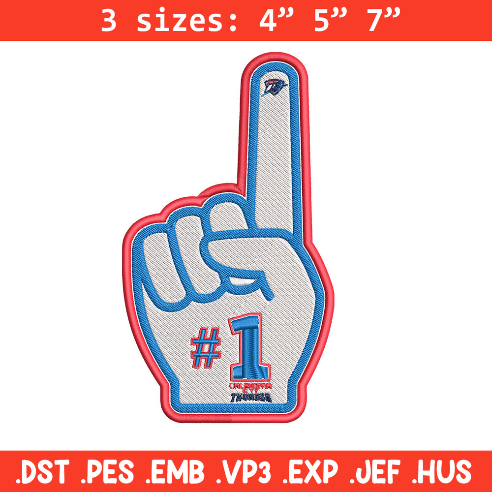 Oklahoma City Thunder no 1 embroidery design, NBA embroidery,Sport embroidery,Embroidery design, Logo sport embroidery.jpg