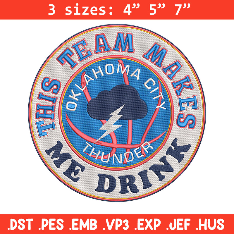 Oklahoma Thunder design embroidery design, NBA embroidery, Sport embroidery, Embroidery design, Logo sport embroidery.jpg