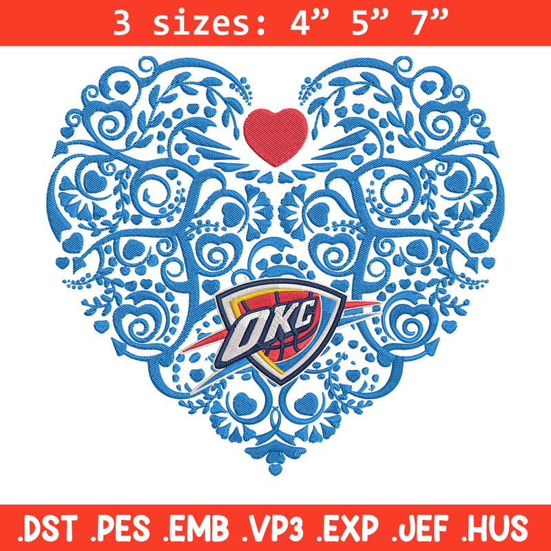 Oklahoma Thunder heart embroidery design, NBA embroidery, Sport embroidery, Embroidery design, Logo sport embroidery.jpg
