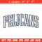 Orleans Pelicans logo embroidery design, NBA embroidery, Sport embroidery,Embroidery design, Logo sport embroidery..jpg