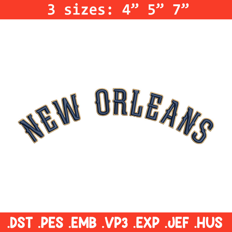 Orleans Pelicans logo embroidery design,NBA embroidery, Sport embroidery, Embroidery design, Logo sport embroidery.jpg