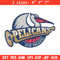 Orleans Pelicans logo embroidery design,NBA embroidery,Sport embroidery, Embroidery design, Logo sport embroidery.jpg