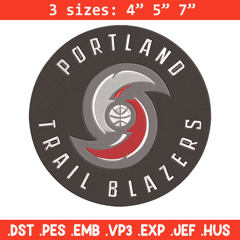 Portland Trail Blazers Logo embroidery design,NBA embroidery,Sport embroidery , Embroidery design, Logo sport embroidery.jpg