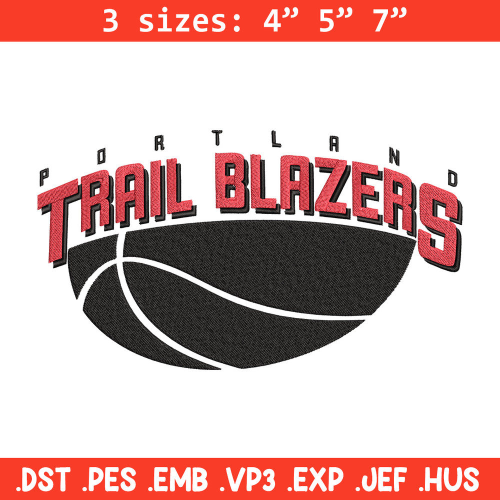 Portland Trail Blazers no 1 embroidery design,NBA embroidery, Sport embroidery,Embroidery design, Logo sport embroidery.jpg