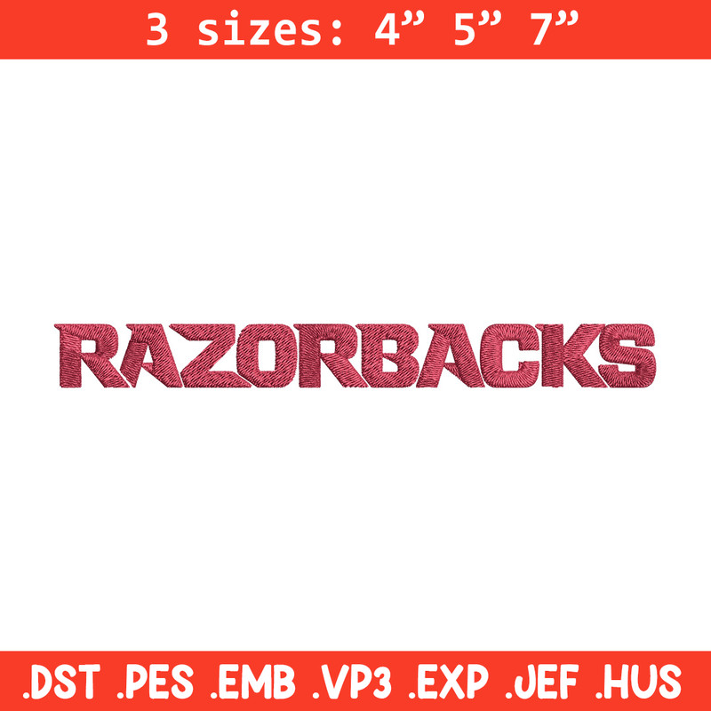 Razorbacks Logo embroidery design, Logo embroidery, Sport embroidery, logo sport embroidery, Embroidery design.jpg