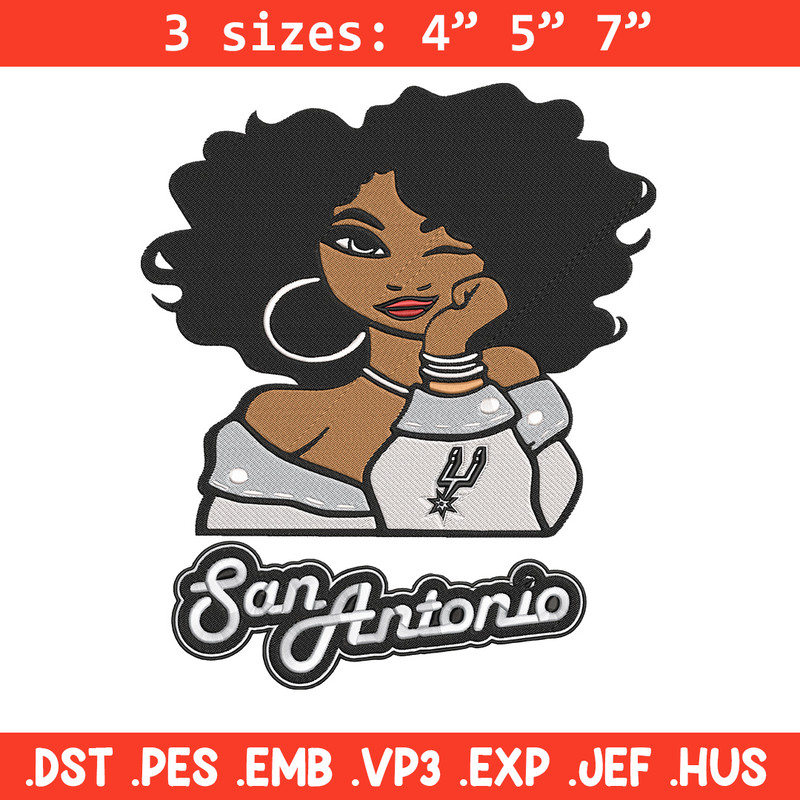 San Antonio Spurs girl embroidery design, NBA embroidery,Sport embroidery,Embroidery design,Logo sport embroidery.jpg