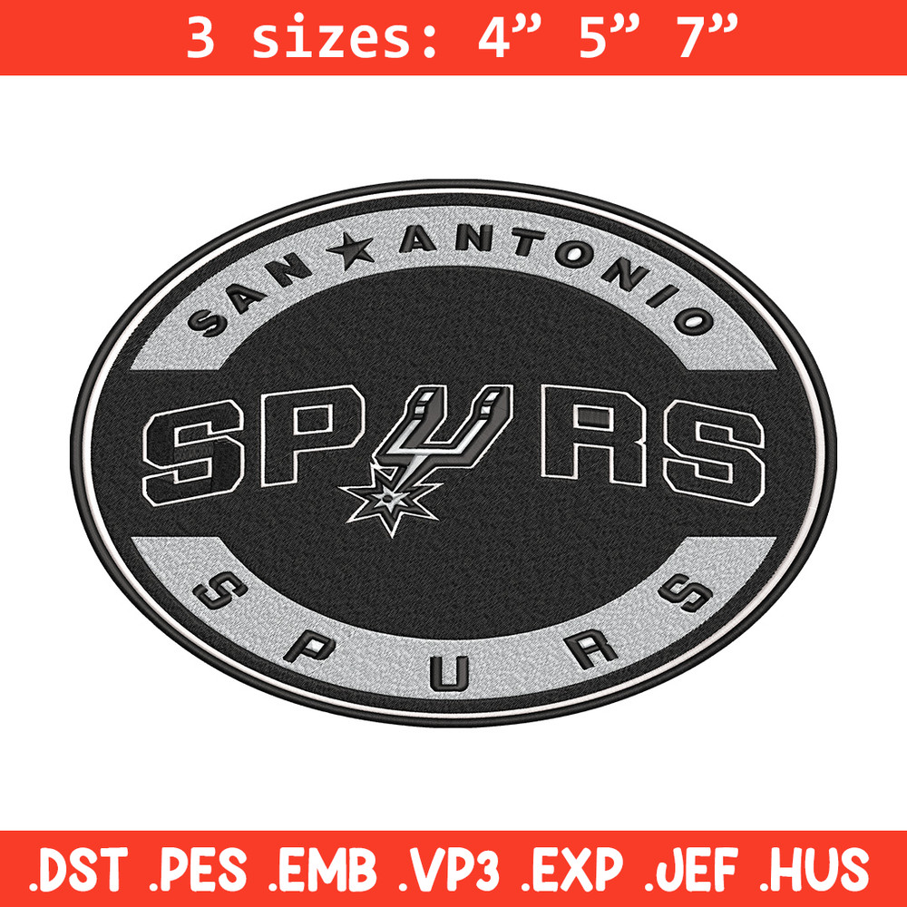 San Antonio Spurs logo embroidery design, NBA embroidery, Embroidery design,Logo sport embroidery, Sport embroidery..jpg