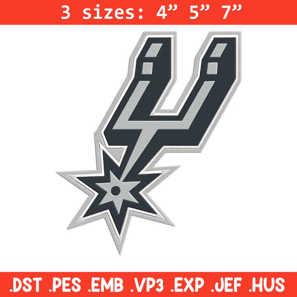 San Antonio Spurs logo embroidery design, NBA embroidery, Sport embroidery, Embroidery design, Logo sport embroidery.jpg