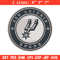 San Antonio Spurs logo embroidery design,NBA embroidery,Embroidery design, Logo sport embroidery, Sport embroidery.jpg