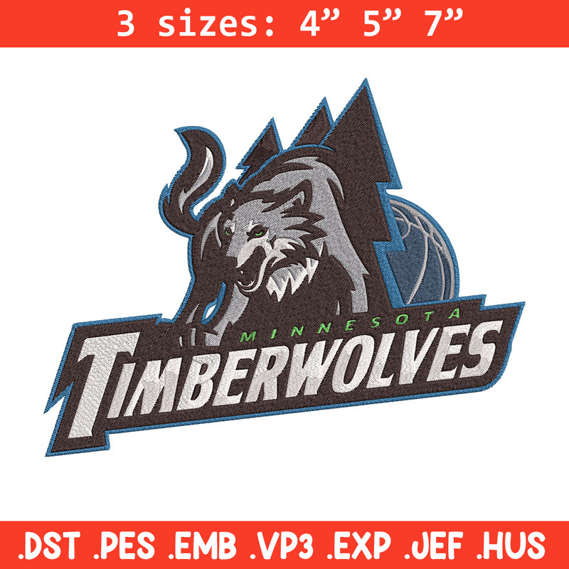 Timberwolves logo embroidery design, NBA embroidery, Sport embroidery, Embroidery design, Logo sport embroidery.jpg