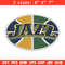 Utah Jazz basketball embroidery design, NBA embroidery, Sport embroidery, Embroidery design, Logo sport embroidery.jpg