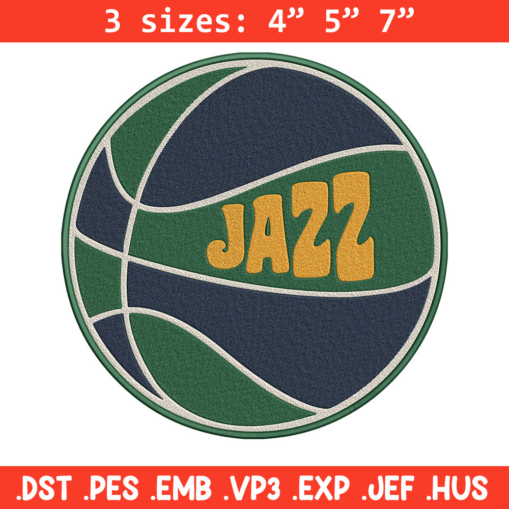 Utah Jazz logo embroidery design, NBA embroidery, Sport embroidery,Embroidery design,Logo sport embroidery..jpg