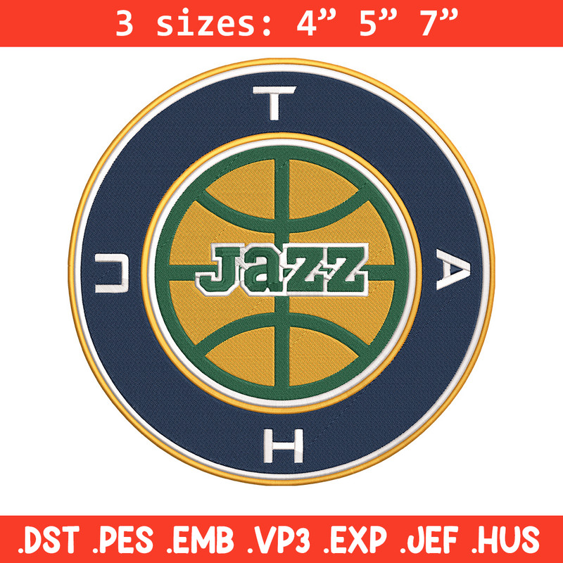 Utah Jazz logo embroidery design, NBA embroidery, Sport embroidery,Embroidery design,Logo sport embroidery.jpg