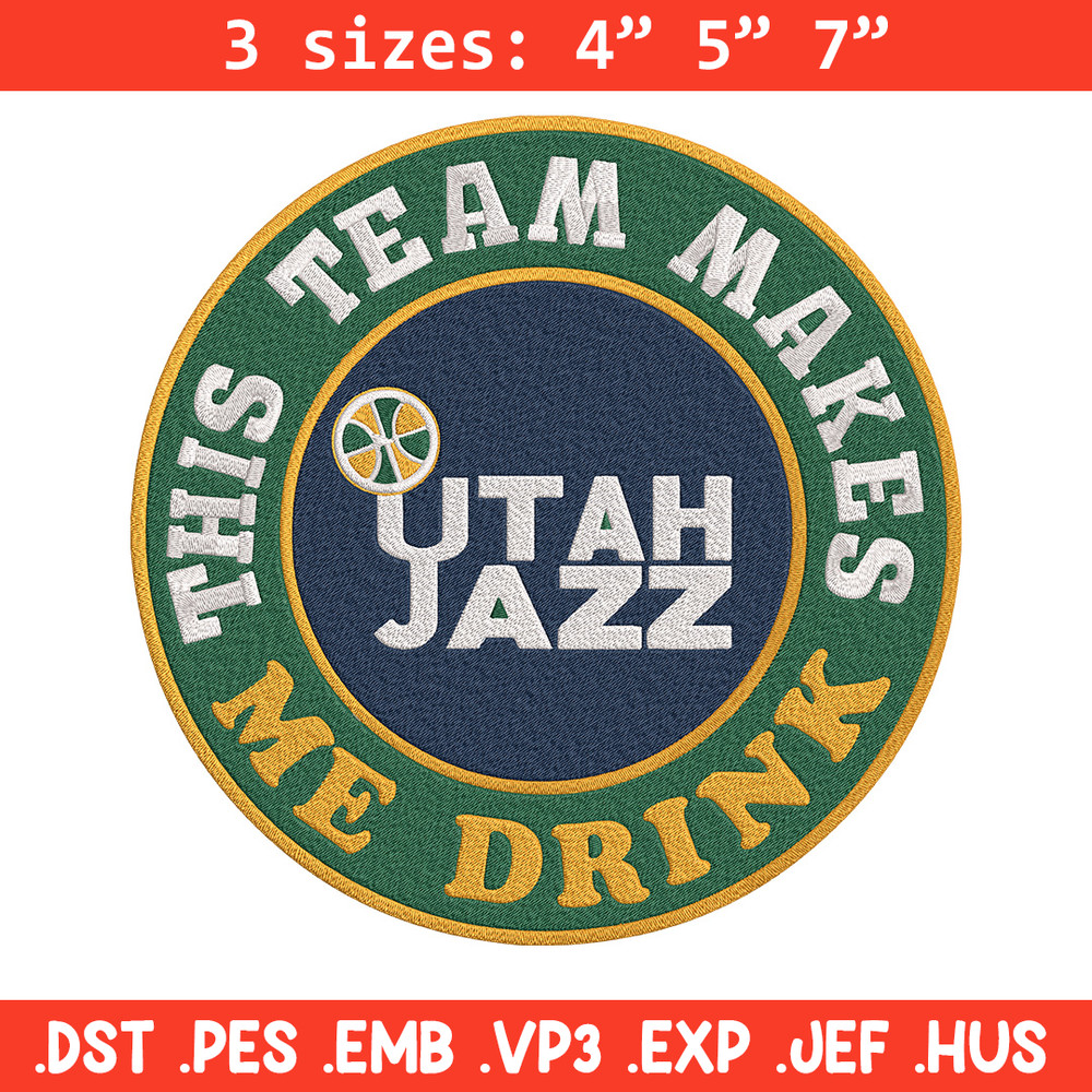 Utah Jazz logo embroidery design, NBA embroidery,Sport embroidery,Embroidery design, Logo sport embroidery..jpg