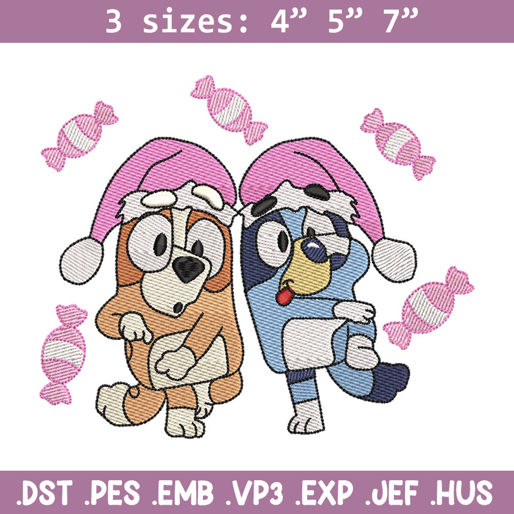 Bluey funny embroidery design, Bluey embroidery, Chrismas design, Embroidery file, Embroidery shirt, Digital download.jpg