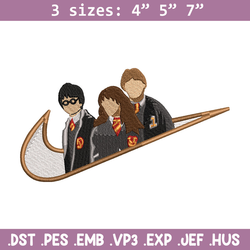 Hary potter friends Nike embroidery design, Hary potter embroidery, Nike design, movie design, Digital download.jpg