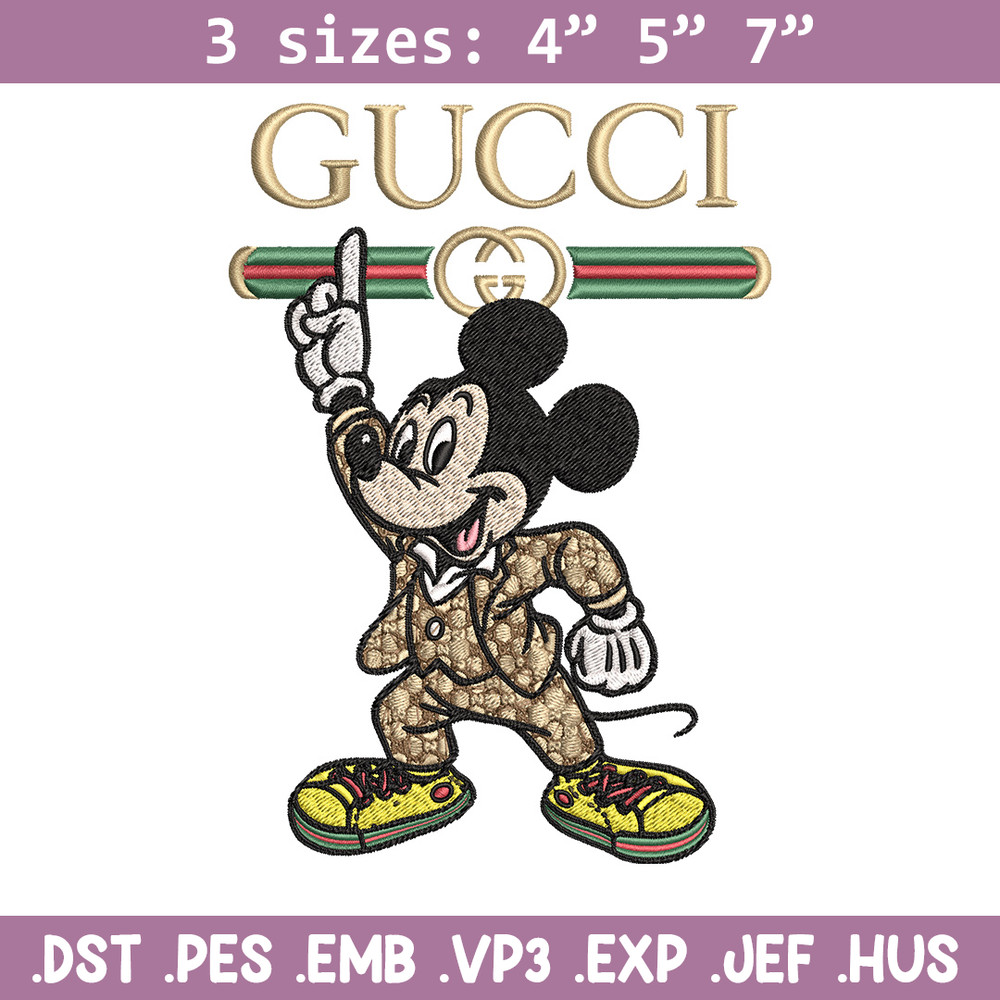 Mickey gucci Embroidery Design, Gucci Embroidery, Embroidery File,Logo shirt, Sport Embroidery, Digital download.jpg