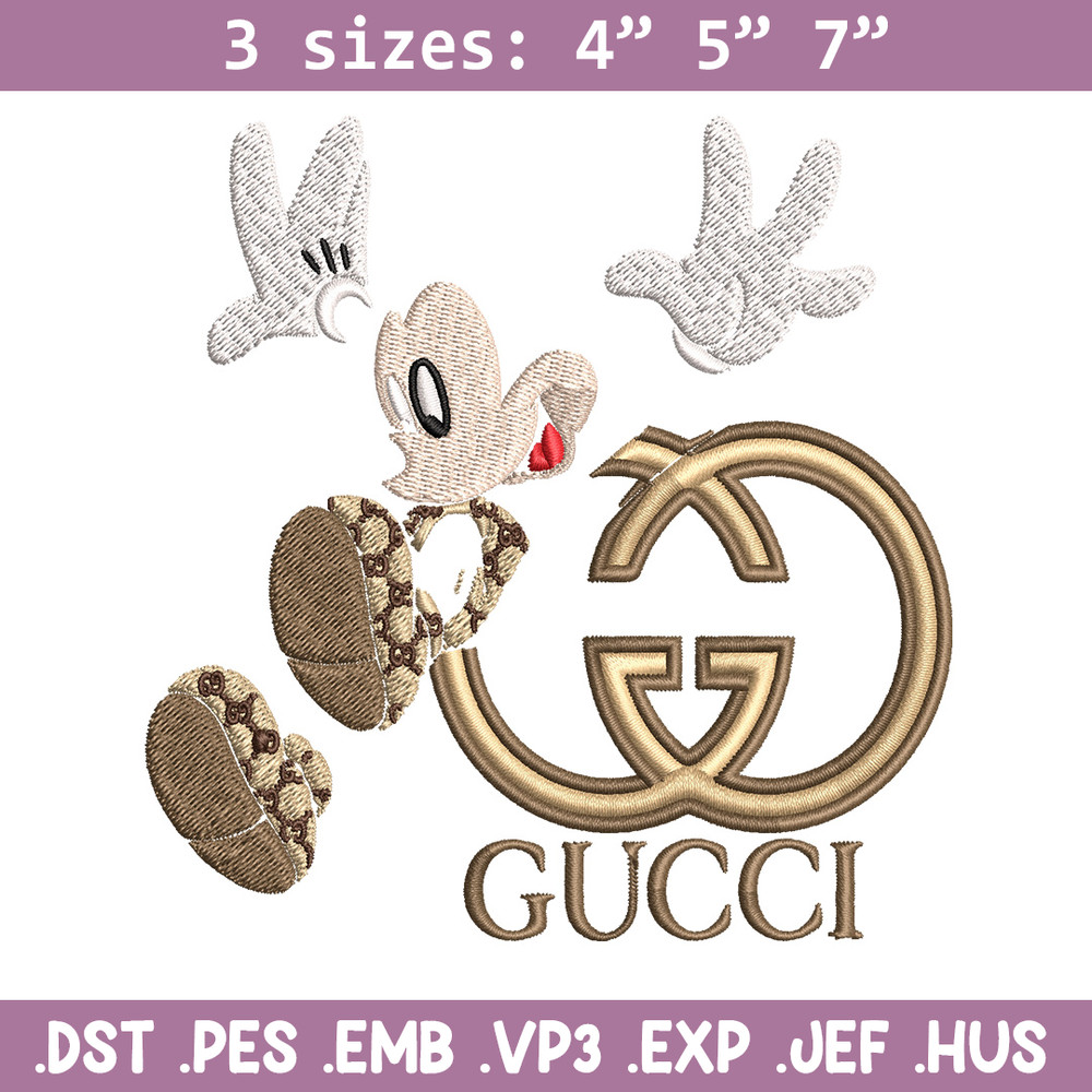 Mickey gucci Embroidery Design, Mickey Embroidery, Embroidery File, Logo shirt, Sport Embroidery, Digital download..jpg