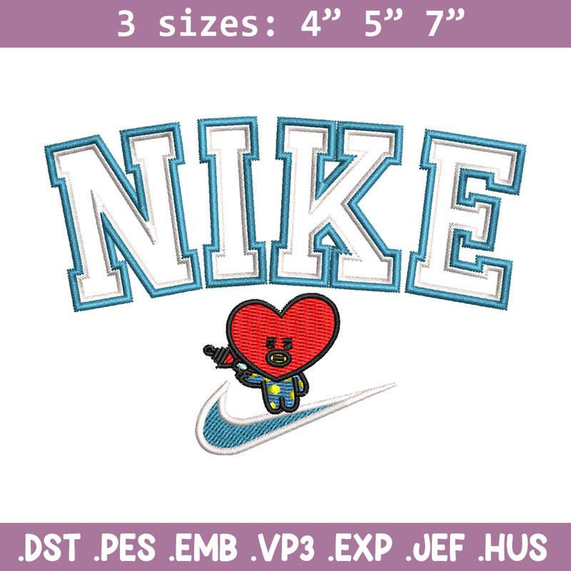 Nike red heart embroidery design, Nike embroidery, Nike design, Embroidery shirt, Embroidery file,Digital download.jpg