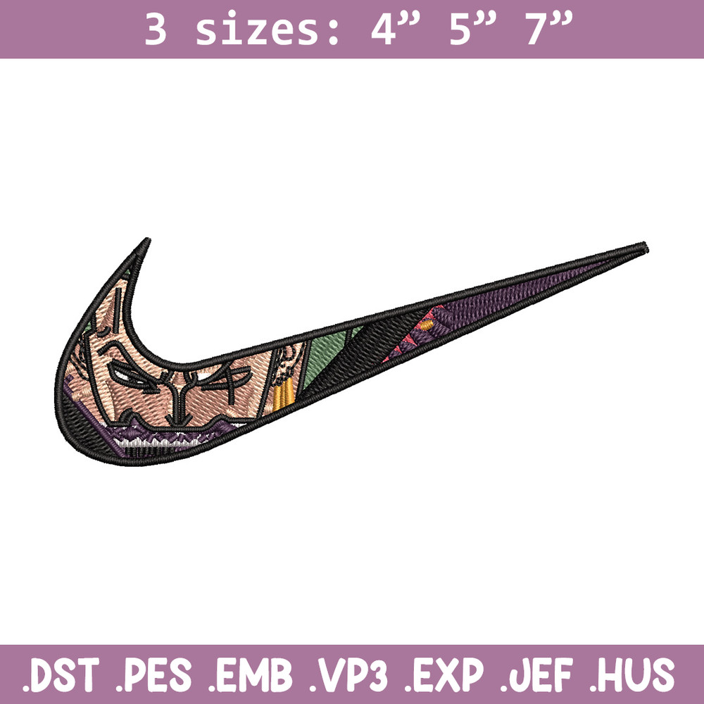Nike x zoro embroidery design, One piece embroidery, Nike design, Embroidery shirt, Embroidery file, Digital download.jpg