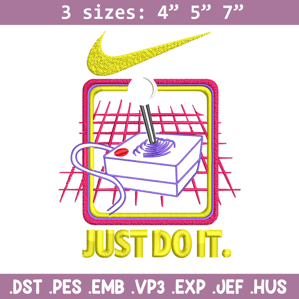 Retro nostalgia game Nike Embroidery design, logo Embroidery, Nike design, Embroidery file, logo shirt, Instant download.jpg