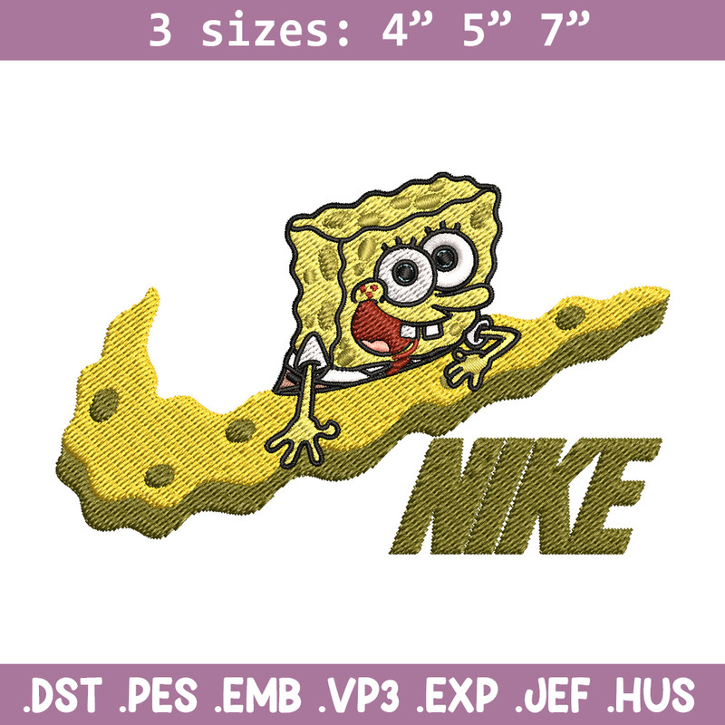 Spongebob nike Embroidery Design, Nike Embroidery, Brand Embroidery, Embroidery File, Logo shirt, Digital download.jpg
