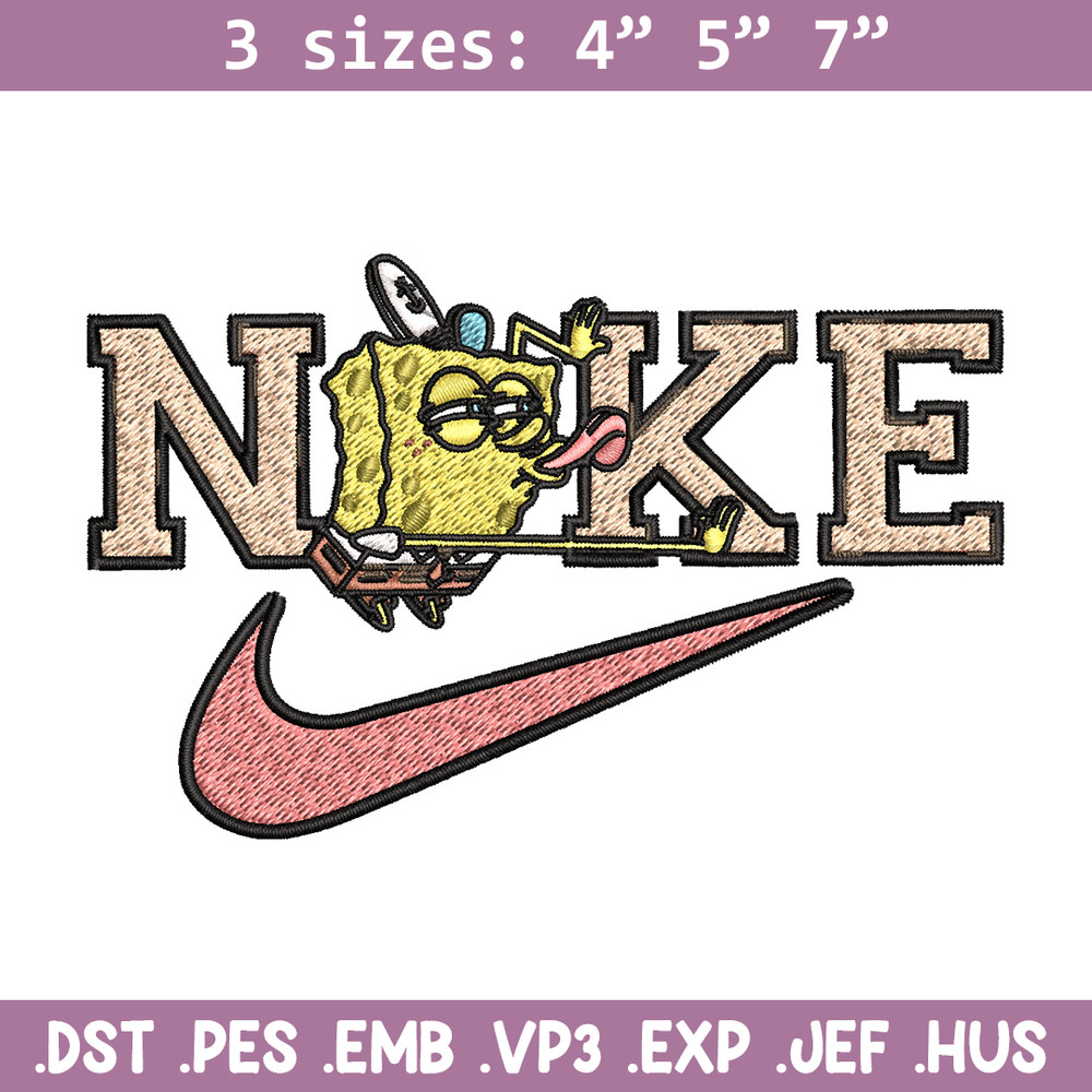 Spongebob x nike Embroidery Design, Nike Embroidery, Brand Embroidery, Embroidery File, Logo shirt, Digital download.jpg