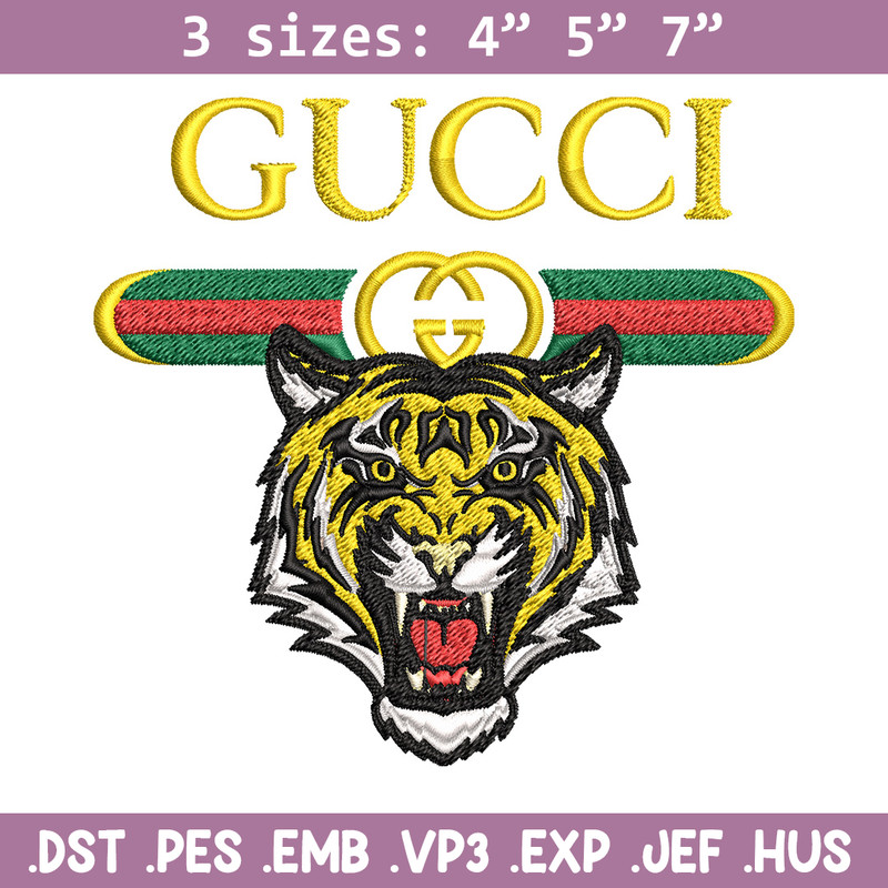 Tiger gucci Embroidery Design, Gucci Embroidery, Brand Embroidery, Logo shirt, Embroidery File, Digital download.jpg