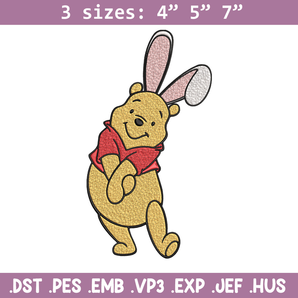 Winnie The Pooh Embroidery design, Winnie The Pooh Embroidery, Embroidery File, cartoon design, Digital download..jpg