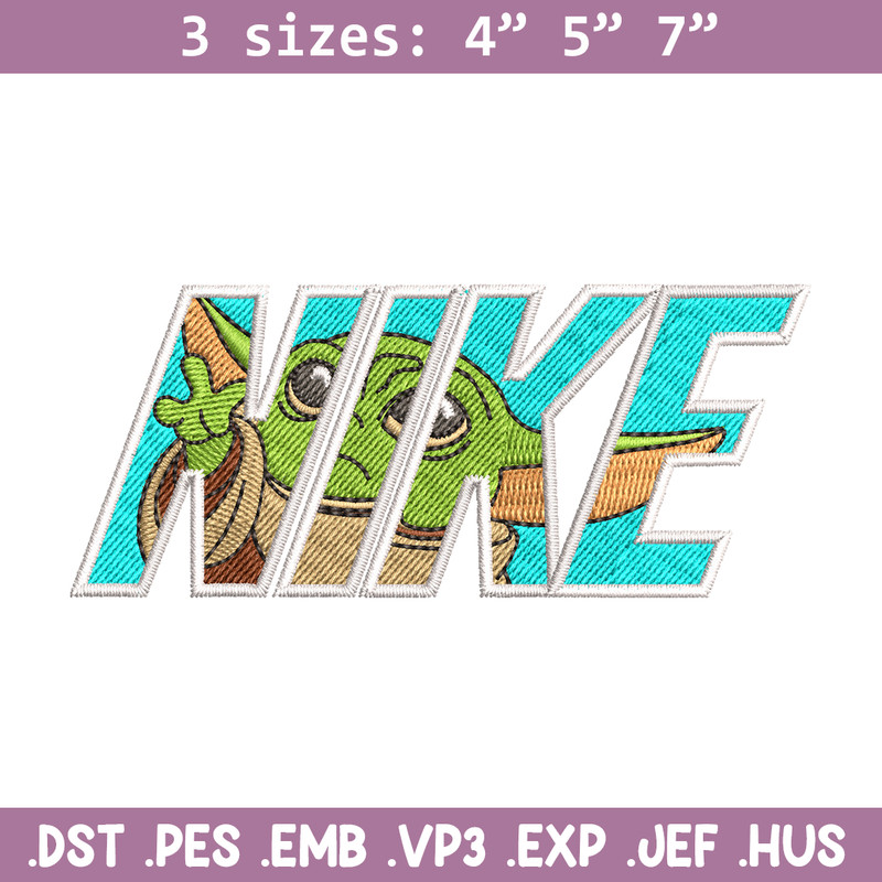 baby yota Nike embroidery design, baby yota embroidery, Nike design, logo design, logo shirt, Digital download.jpg
