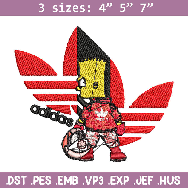 Bart racer adidas Embroidery Design, Adidas Embroidery, Brand Embroidery, Embroidery File, Logo shirt, Digital download.jpg