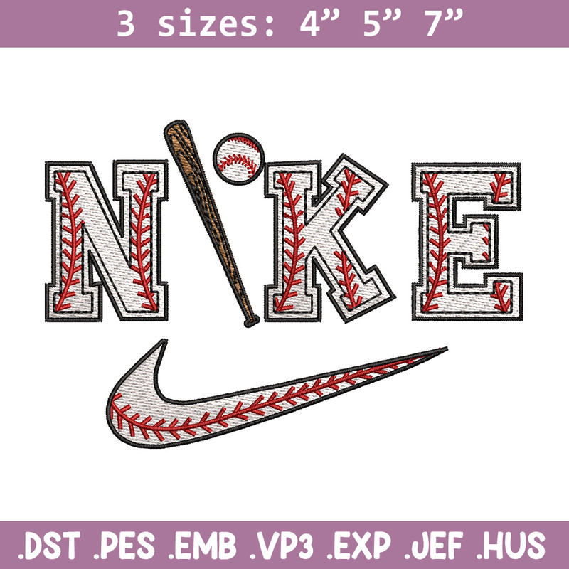 Baseball x nike embroidery design, Baseball embroidery, Nike design, Embroidery shirt, Embroidery file, Digital download.jpg