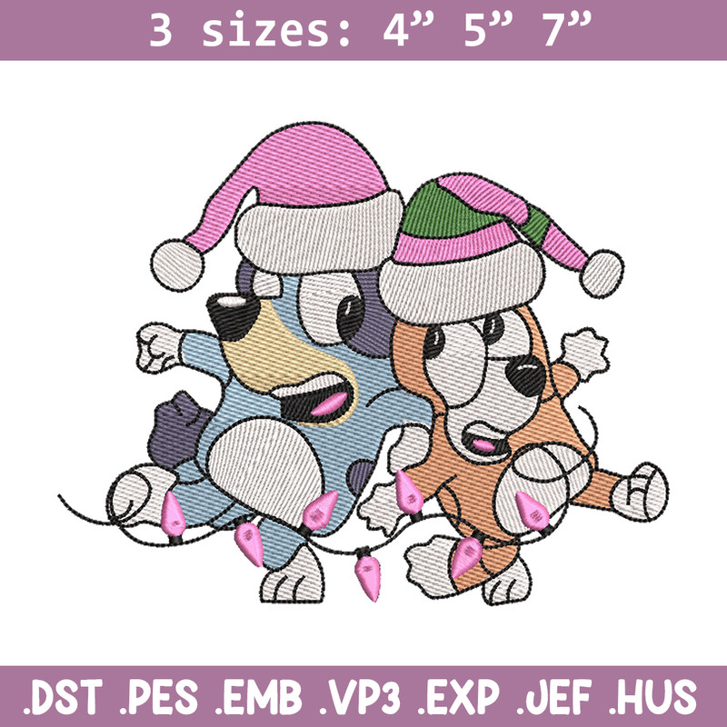 Bluey bingo embroidery design, Bluey embroidery, Chrismas design, Embroidery file, Embroidery shirt, Digital download.jpg