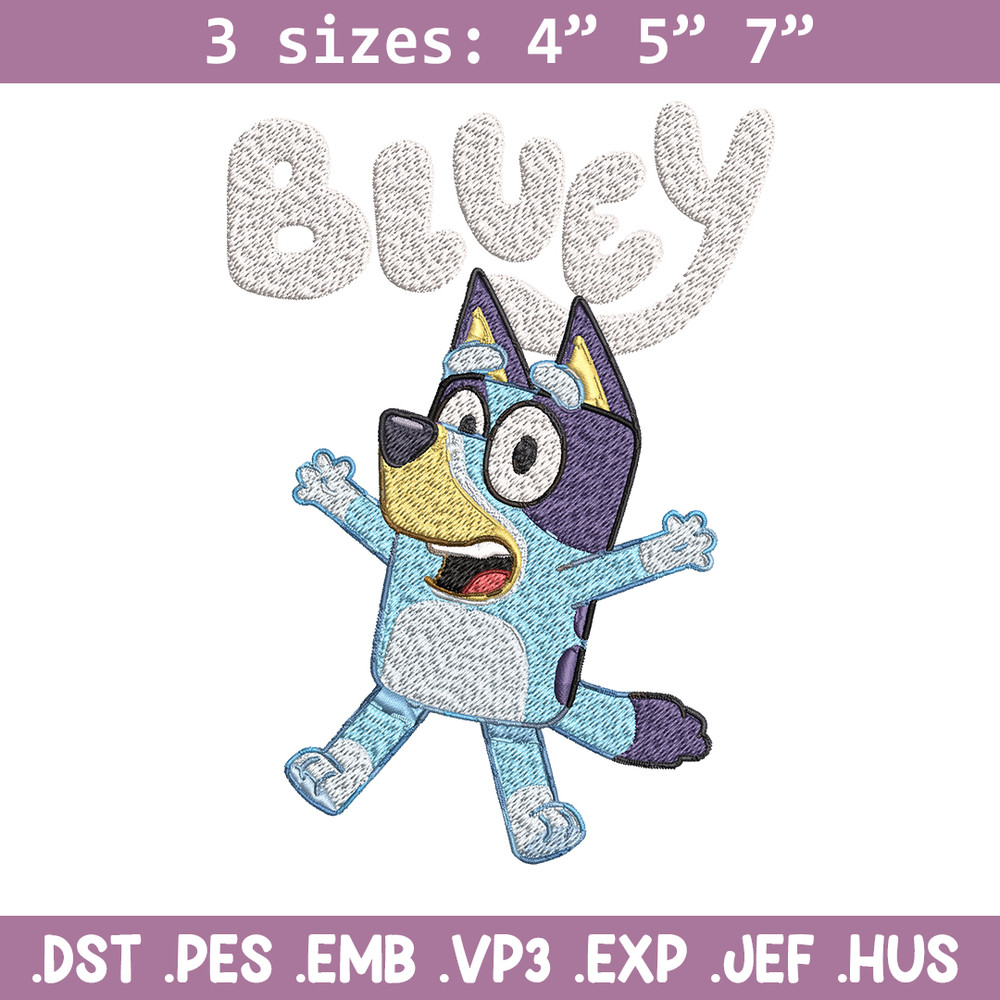 Bluey Embroidery, Bluey Cartoon Embroidery, cartoon Embroidery, cartoon shirt, Embroidery File, Instant download..jpg