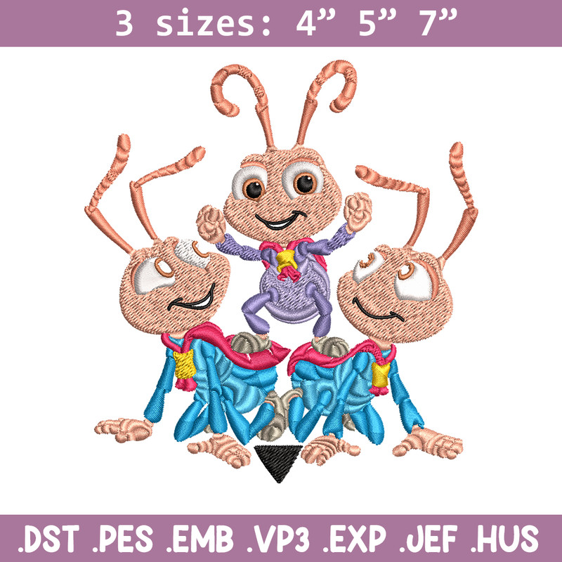 Bug's Life logo Embroidery design, Bug's Life logo Embroidery, cartoon design, Embroidery File, Digital download..jpg