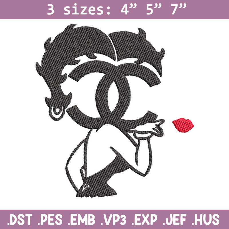 Cartoon girl gucci Embroidery Design, Gucci Embroidery, Brand Embroidery, Embroidery File, Logo shirt, Digital download.jpg